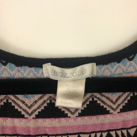 Bozzolo Black Tank with Aztec Details - Picture 3 of 4